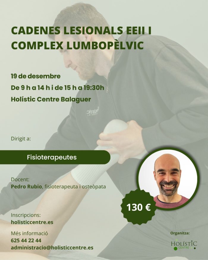 Jornada “Cadenes lesionals EEII i complex lumbopèlvic”