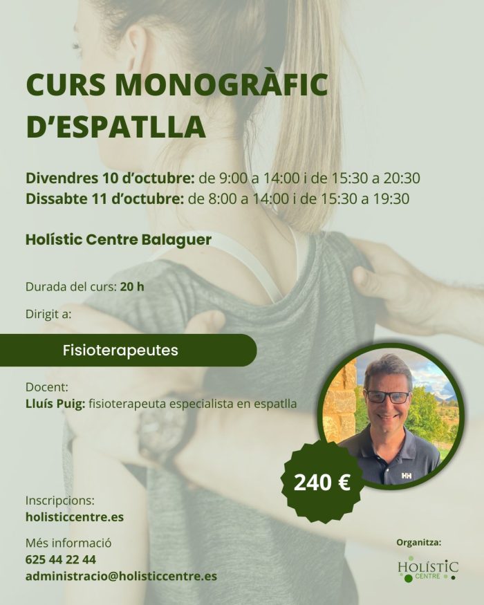 CURSO MONOGRÁFICO DE HOMBRO